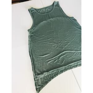 ZYIA Active Tank Top L Sage Green Athleisure Yoga Stretch Minimalist